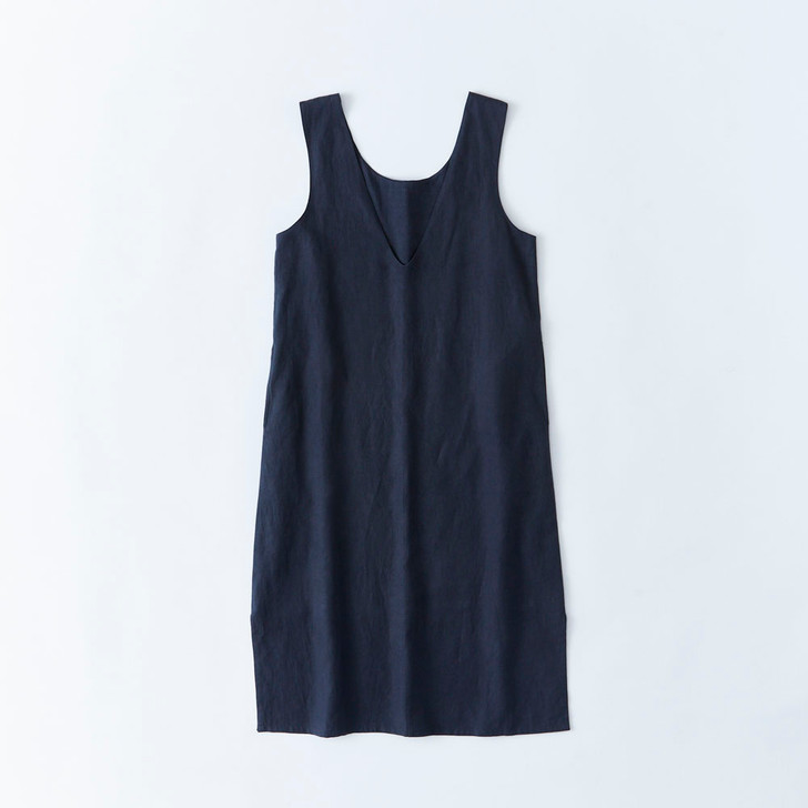 SHESAY Cotton Linen Sleeveless Dress