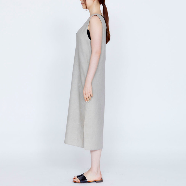 SHESAY Cotton Linen Sleeveless Dress