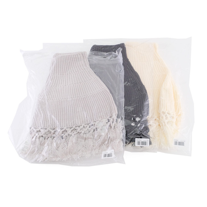 SHESAY Round Poncho with Fringe