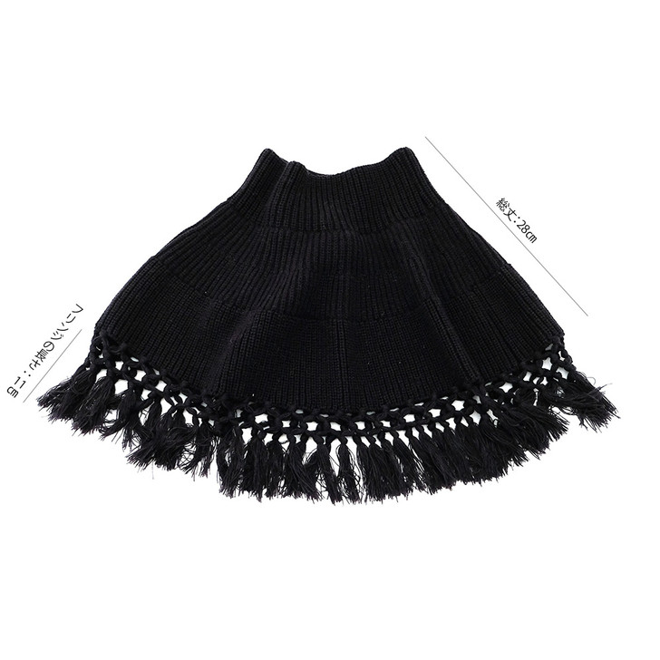 SHESAY Round Poncho with Fringe