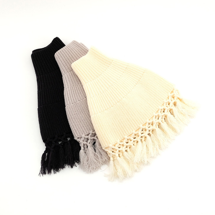 SHESAY Round Poncho with Fringe