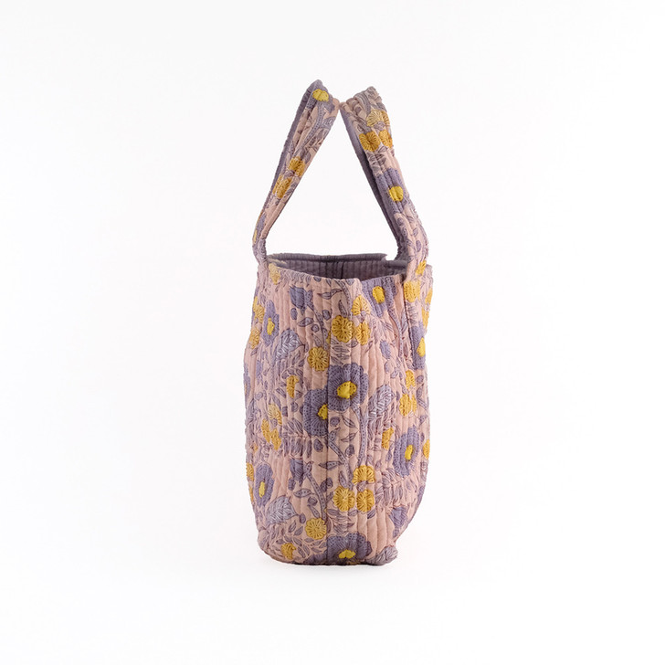 SHESAY Quilted Tote Bag in Poppy