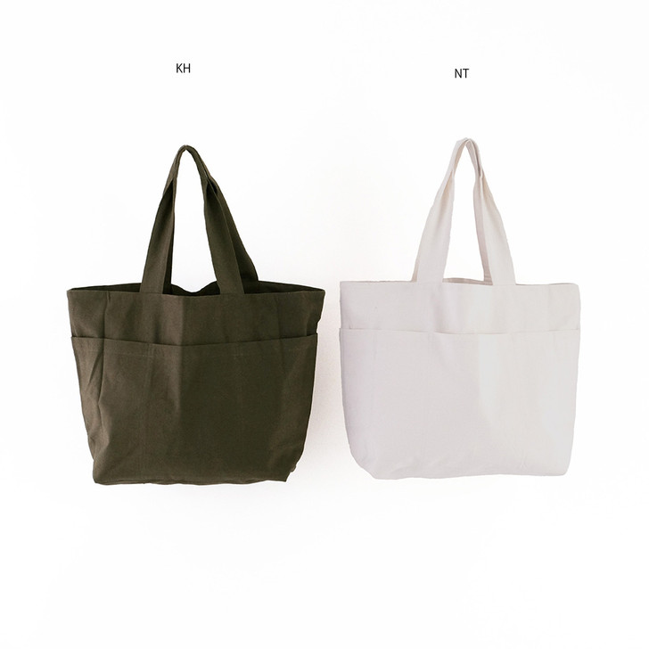 SHESAY Organized Canvas Tote Bag