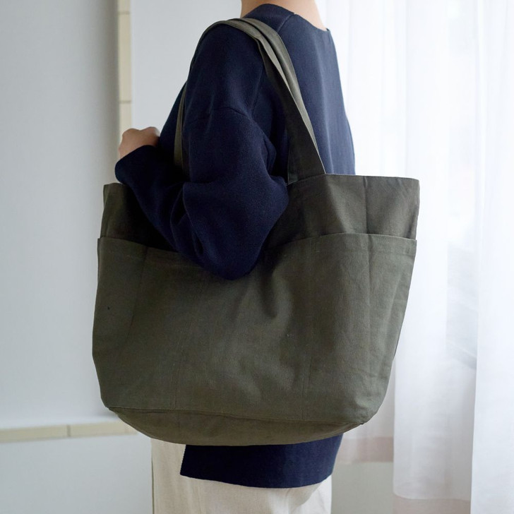 SHESAY Organized Canvas Tote Bag