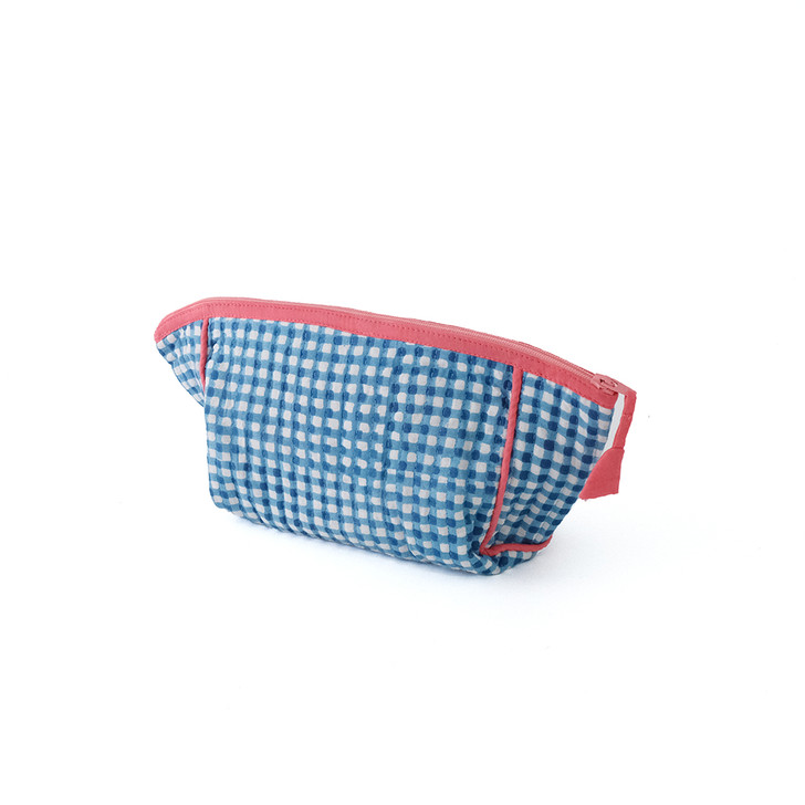 SHESAY Gingham Check Pouch