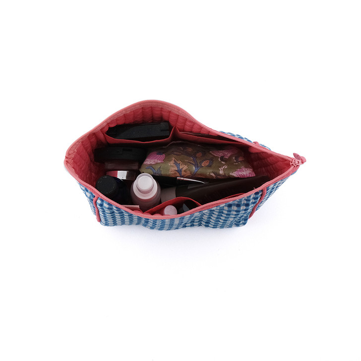 SHESAY Gingham Check Pouch