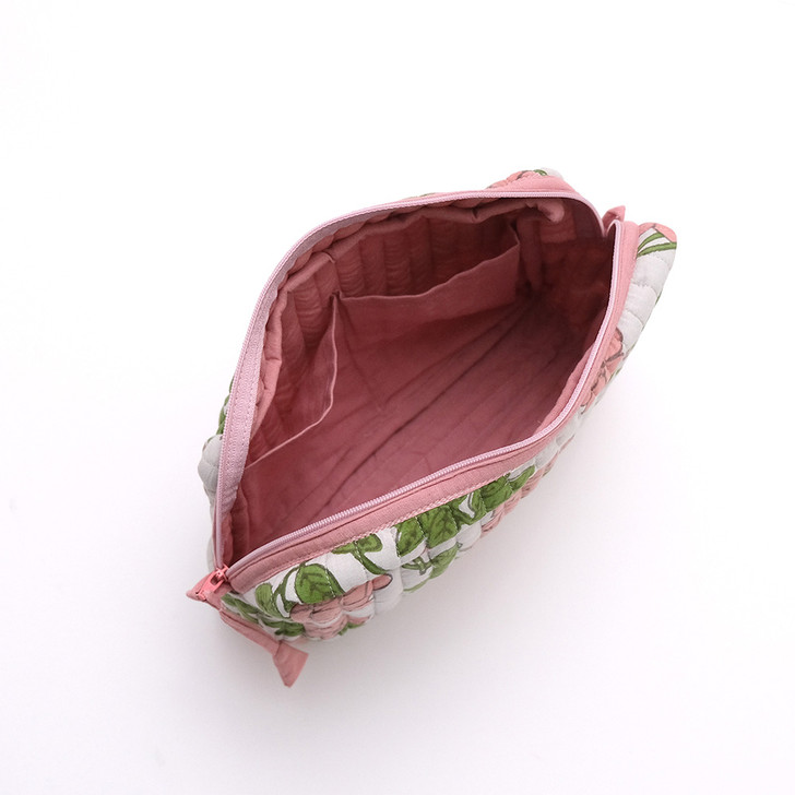 SHESAY Quilted Pouch Flower