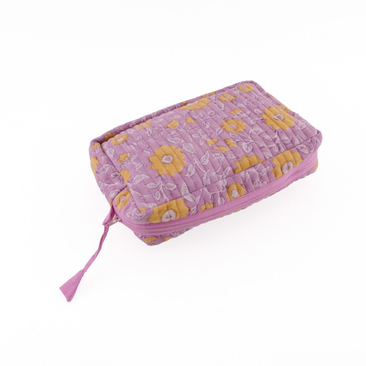 SHESAY Quilted Pouch Bain Flower