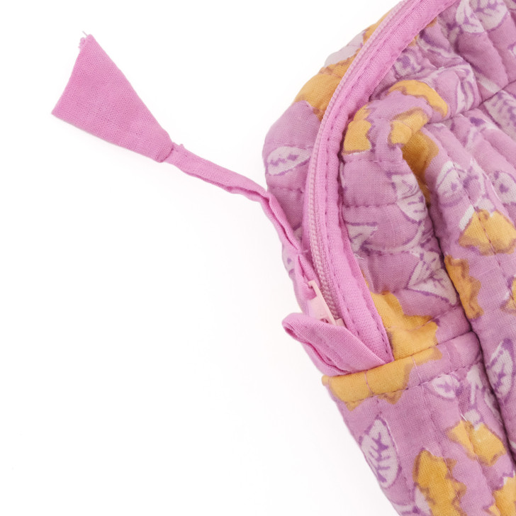 SHESAY Quilted Pouch Bain Flower
