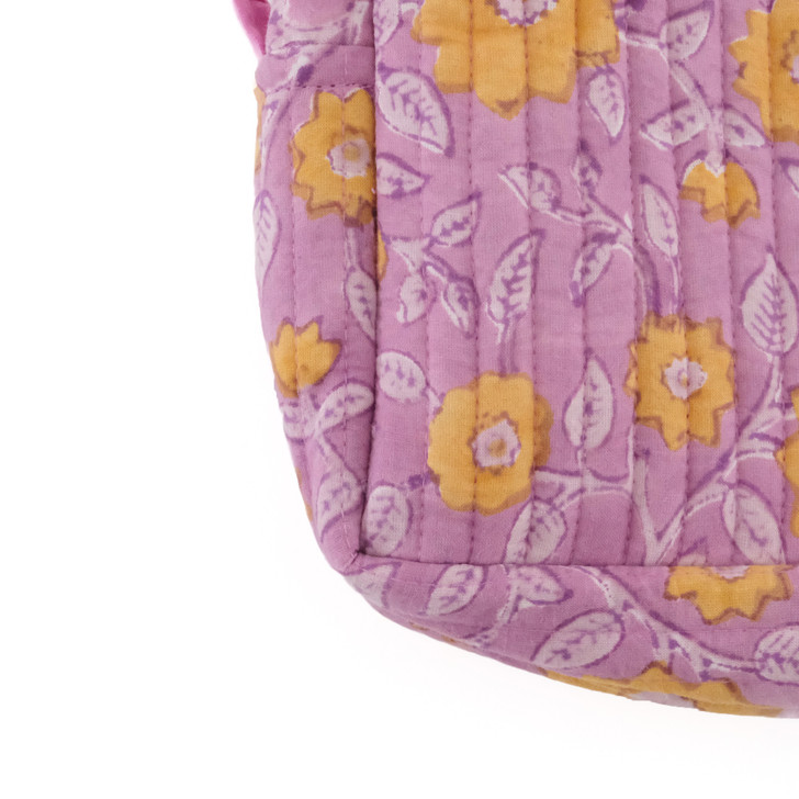 SHESAY Quilted Pouch Bain Flower