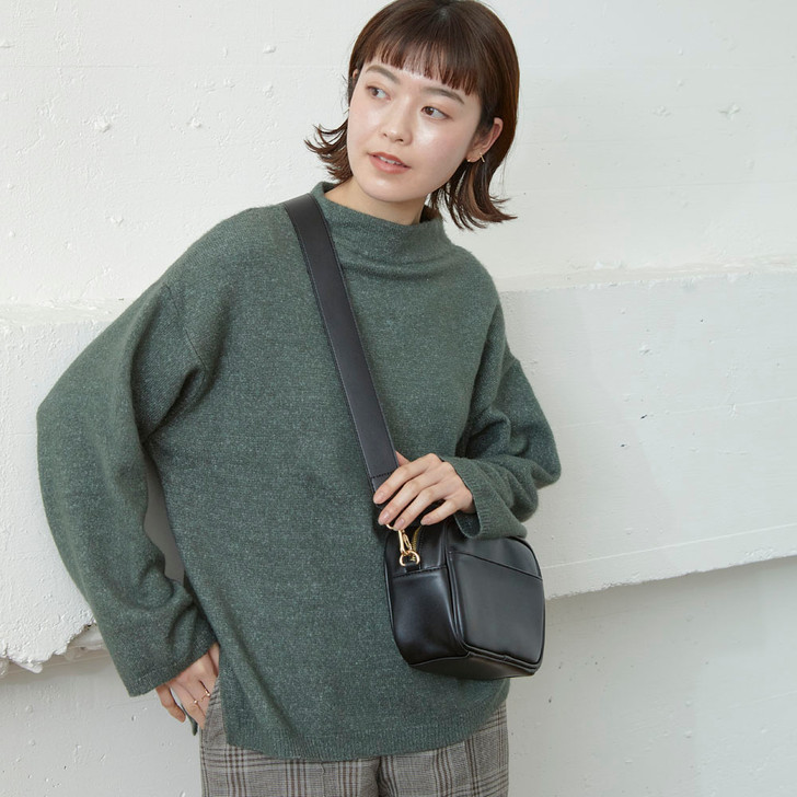 SHESAY Vegan Leather Double Handle Bag