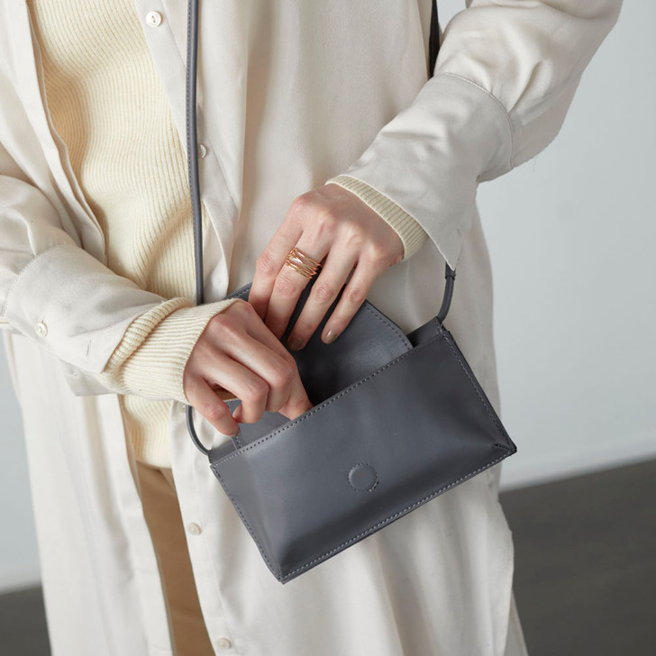 SHESAY Vegan Leather Letter Shoulder Bag