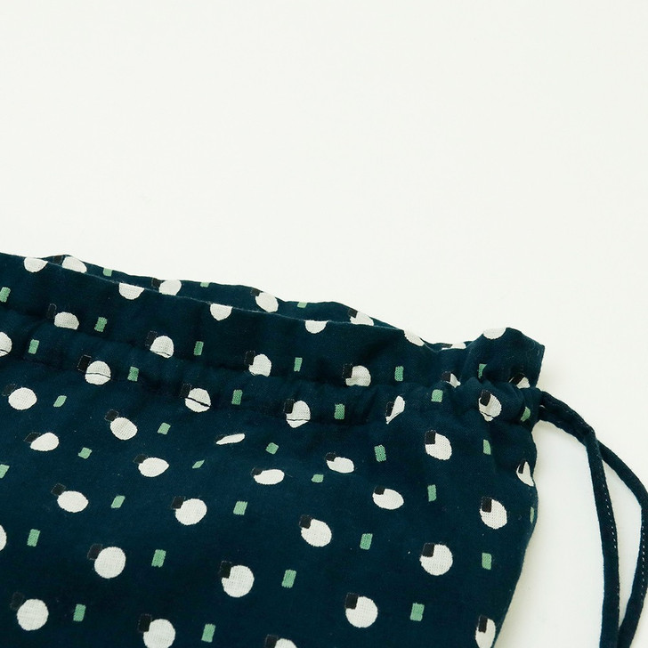 SHESAY Drawstring Pouch with Dots and Lines