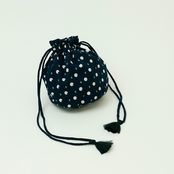 SHESAY Drawstring Pouch with Dots and Lines
