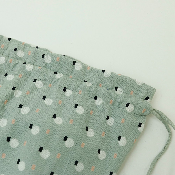 SHESAY Drawstring Pouch with Dots and Lines