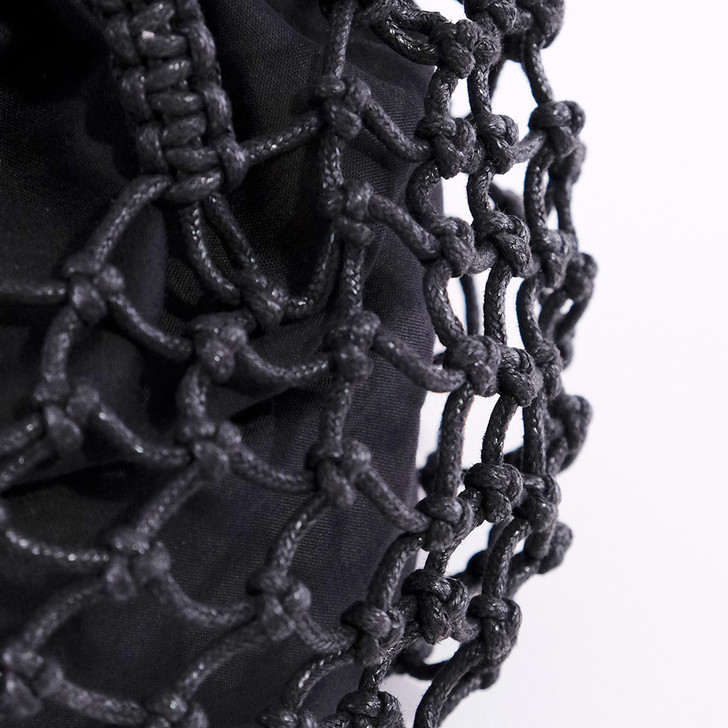 SHESAY Round Bamboo Macrame Bag