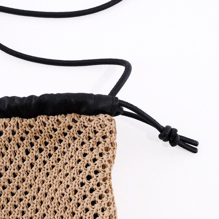 SHESAY Raffia-like Shoulder Bag