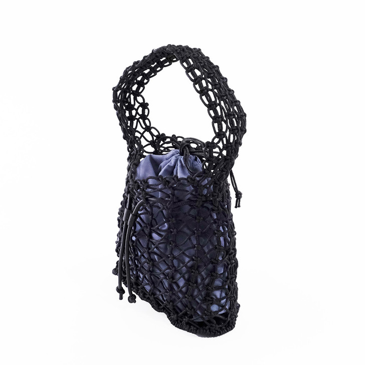SHESAY Macrame Drawstring Bag