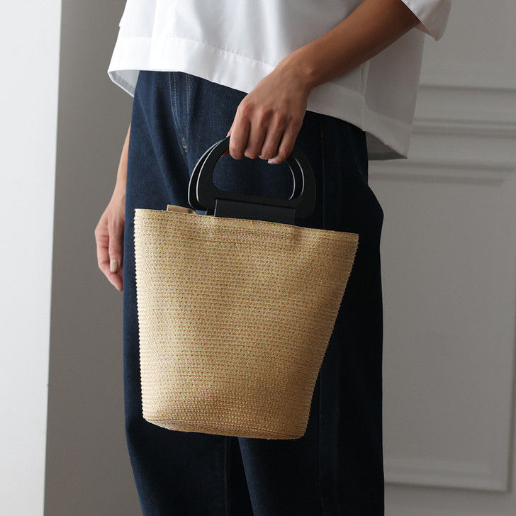 SHESAY Wooden Handle Bag