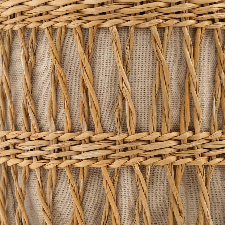 SHESAY Openwork Seagrass One-handle Bag