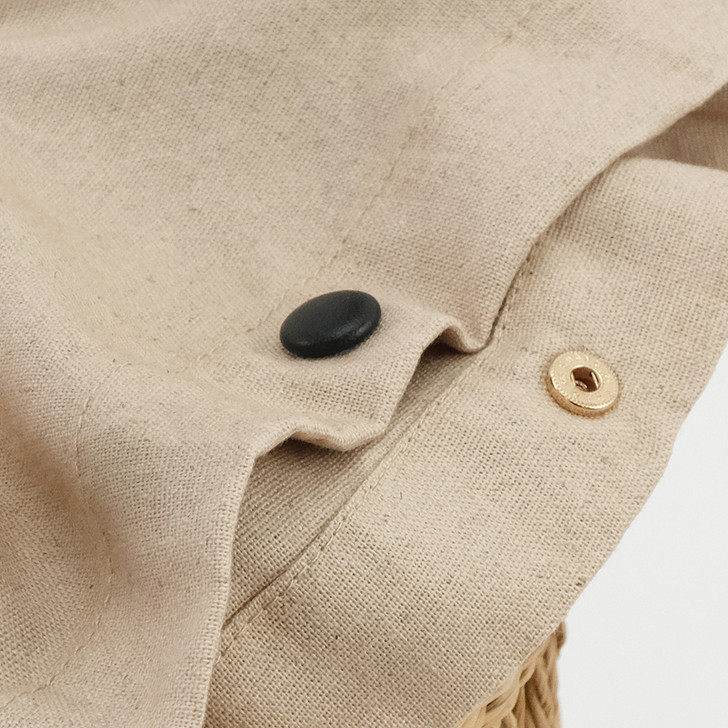 SHESAY Openwork Seagrass One-handle Bag