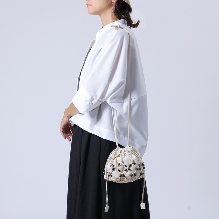 SHESAY Macrame Shoulder Bag 