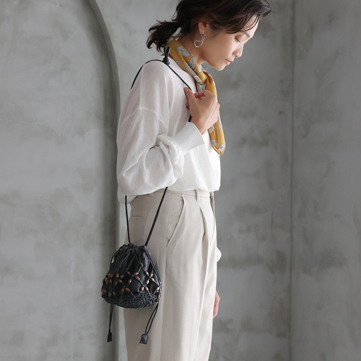 SHESAY Macrame Shoulder Bag 