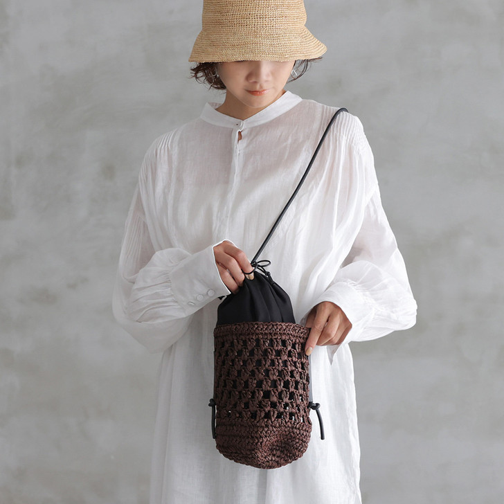 SHESAY Paper Cord Shoulder Bag