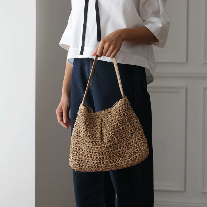 SHESAY Paper Crochet One-shoulder Bag