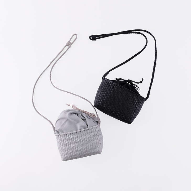 SHESAY Small Mercado Woven Shoulder Bag