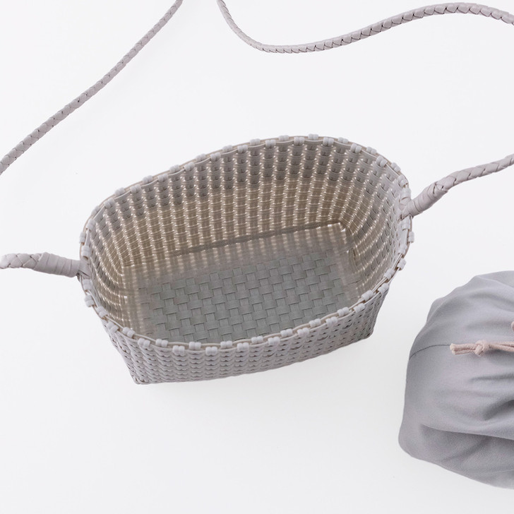 SHESAY Small Mercado Woven Shoulder Bag