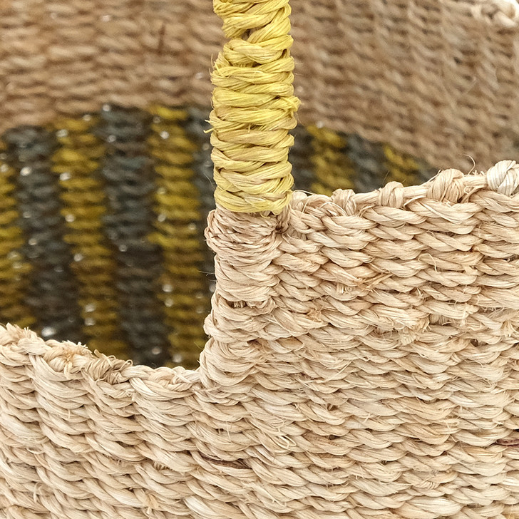 SHESAY Abaca Striped Mini Bag