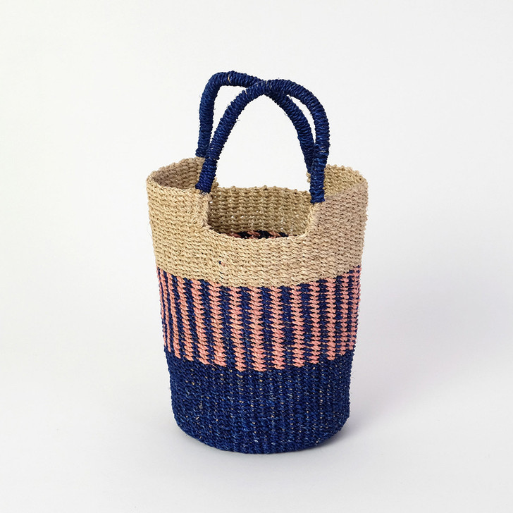 SHESAY Abaca Striped Mini Bag