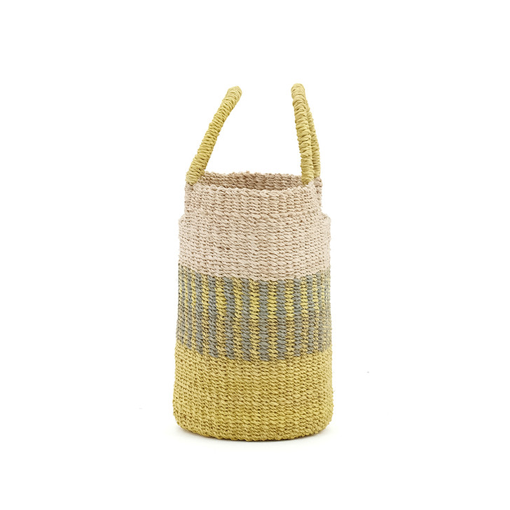SHESAY Abaca Striped Mini Bag