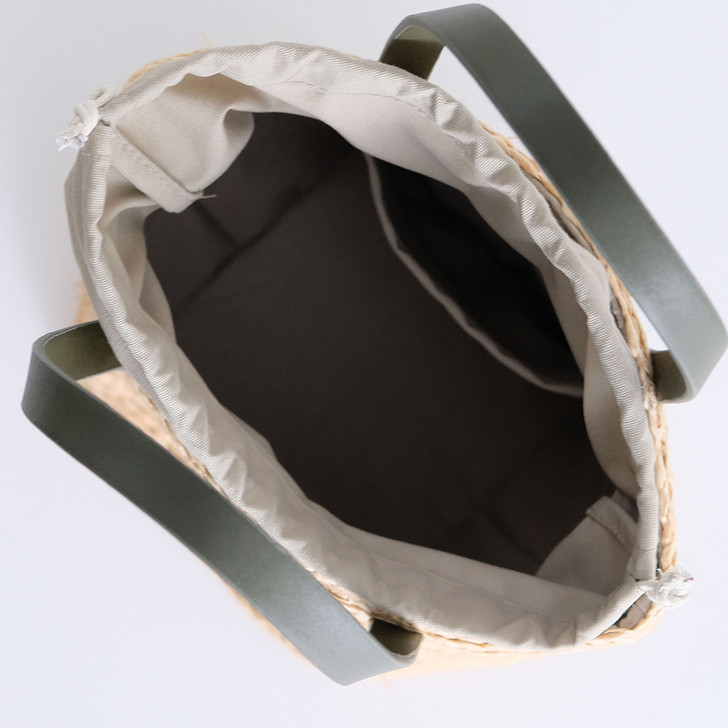 SHESAY Basic Raffia Braid Handbag