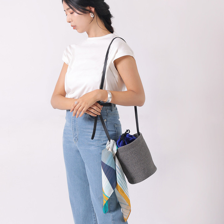 SHESAY Paper Blade Compact Cylinder Bag 