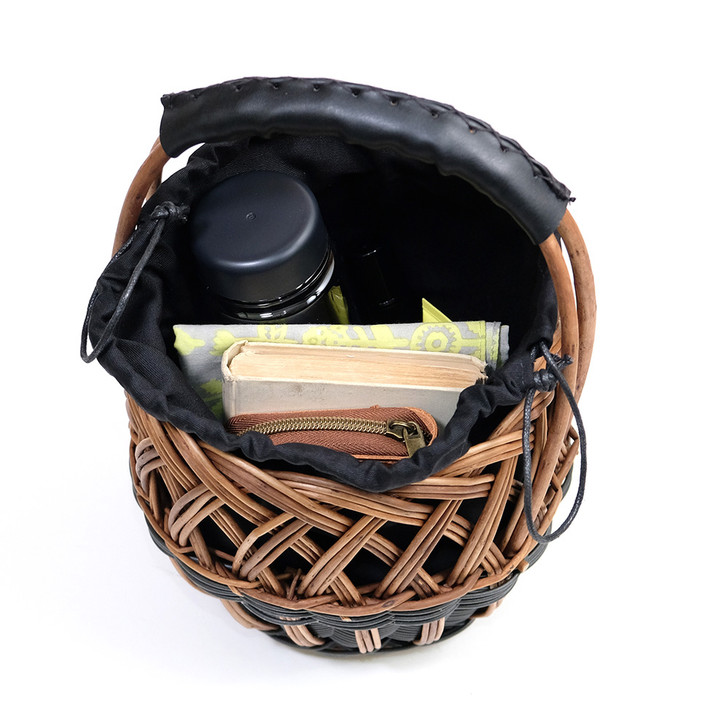 SHESAY Round Basket Bag