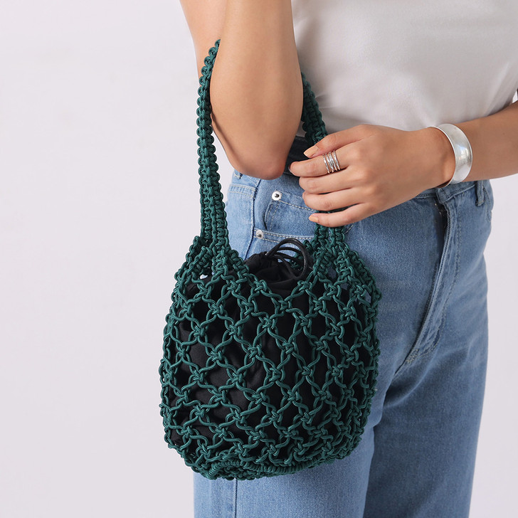SHESAY Rope Mesh Cross Bag