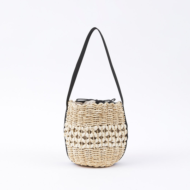 SHESAY Round Maize Openwork Bag