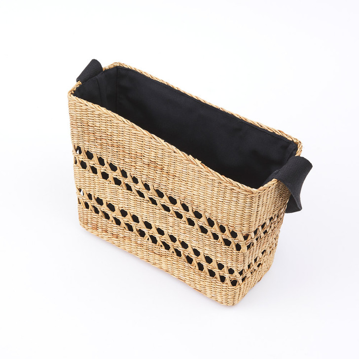 SHESAY Openwork Seagrass Shoulder Bag