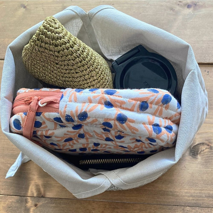 SHESAY Foldable Linen-cotton Shoulder Bag