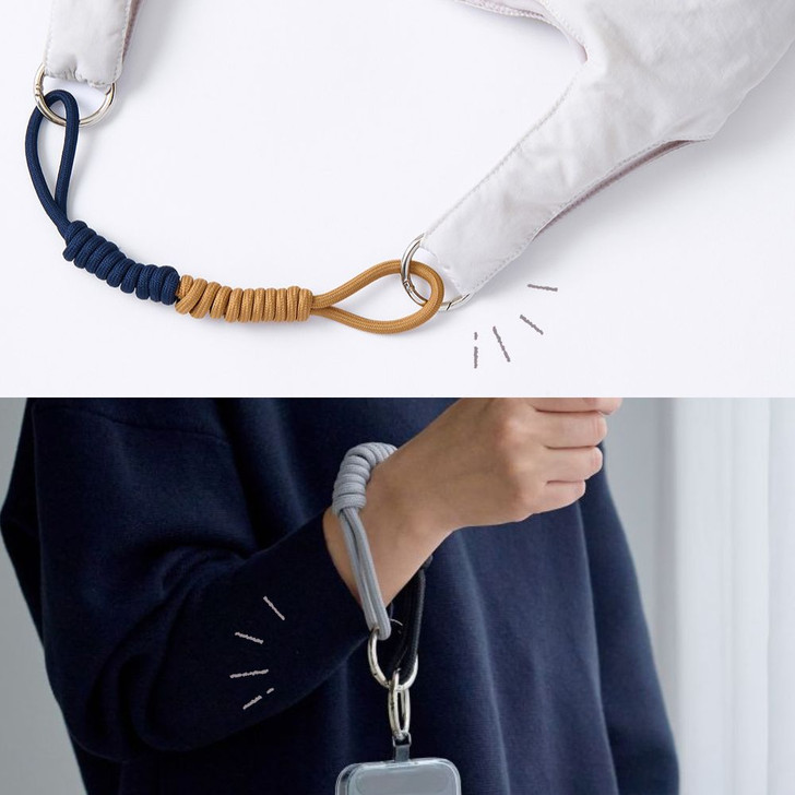 SHESAY Contrasting Color Cords Short Strap 