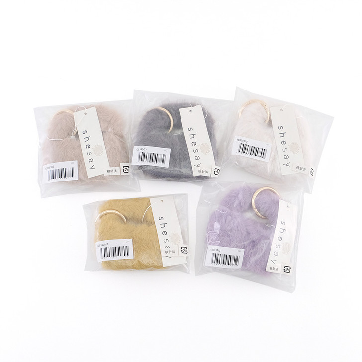 SHESAY Palm-sized Fur Bag Charm