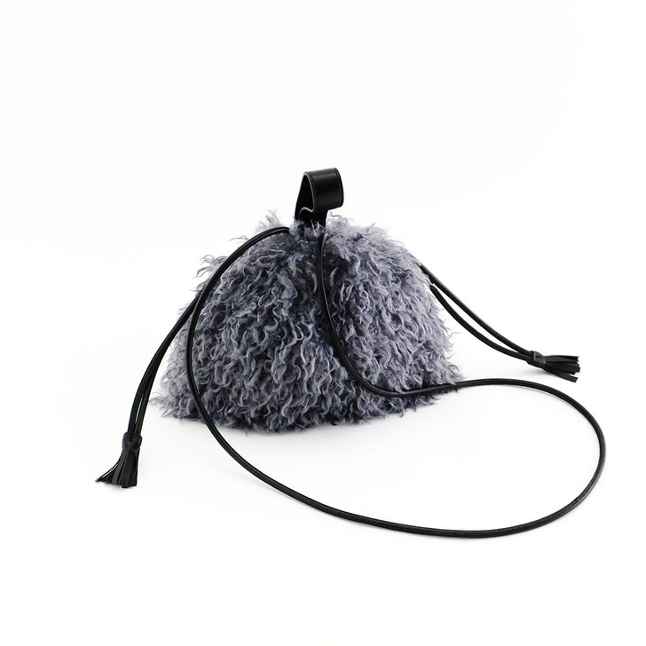 SHESAY Wavy Fur 2-way Pouch Bag