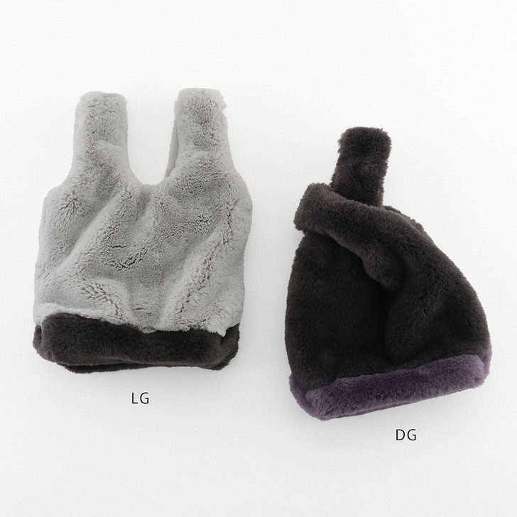 SHESAY Two-tone Fur Compact Bag