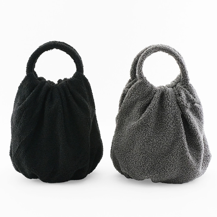 SHESAY Round Boucle Tuck Bag 