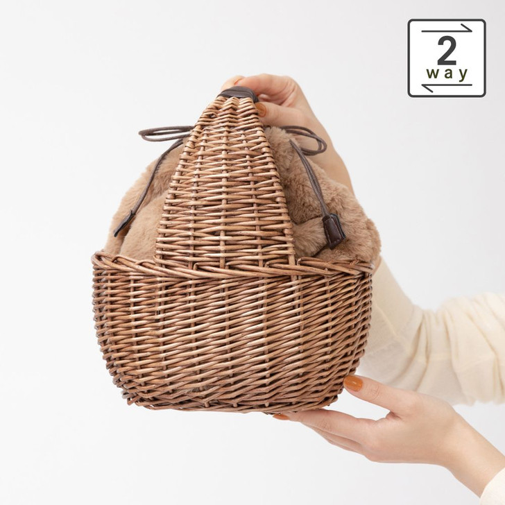 SHESAY Willow Basket Bag 