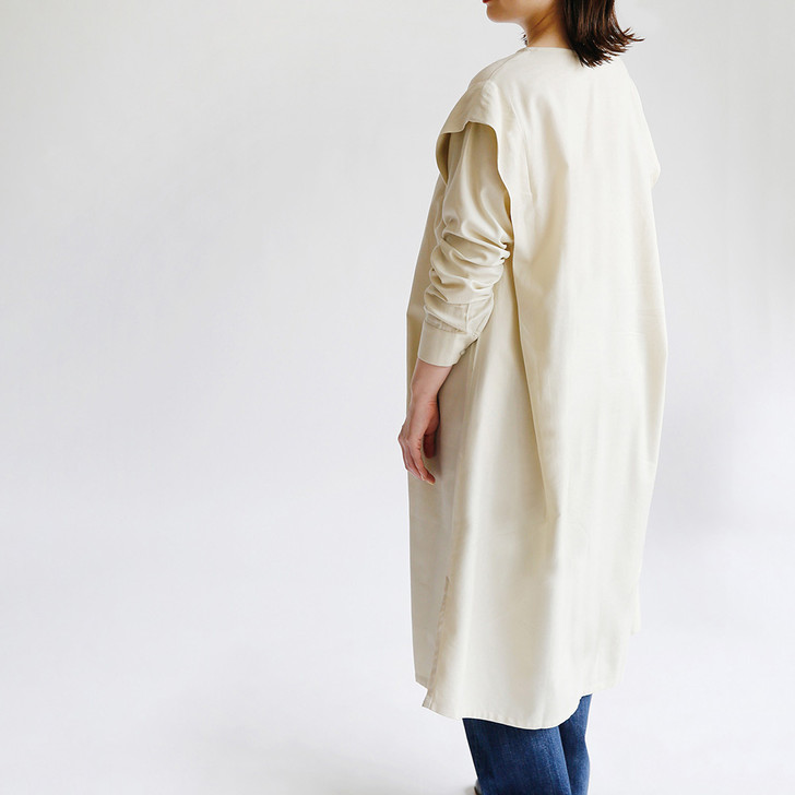 SHESAY Viyella Dress with Pleated Shoulders