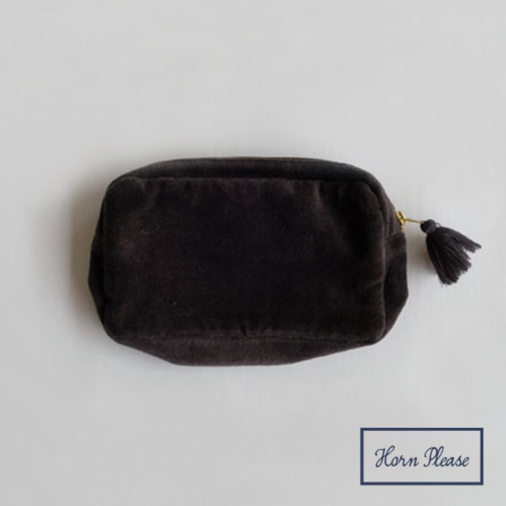 SHESAY Square Velvet Pouch Fuzz