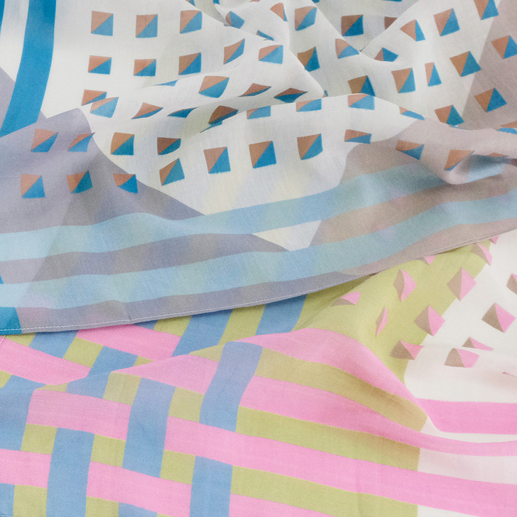 SHESAY Geometric Pattern Scarf